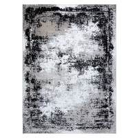 Dywany Łuszczów Kusový koberec Gloss 8493 78 Vintage grey/black - 200x290 cm