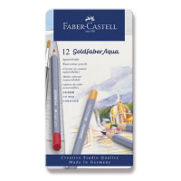 Pastelky Faber Castell Goldfaber Aqua plech.krabička 12ks Faber-Castell