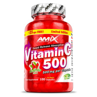 Amix Vitamin C+Rose Hips 500 mg 125 cps