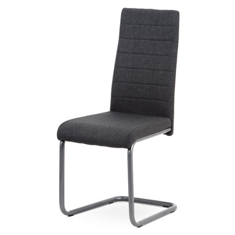 Jídelní židle NITIDA, látka šedá/kov matný antracit Autronic