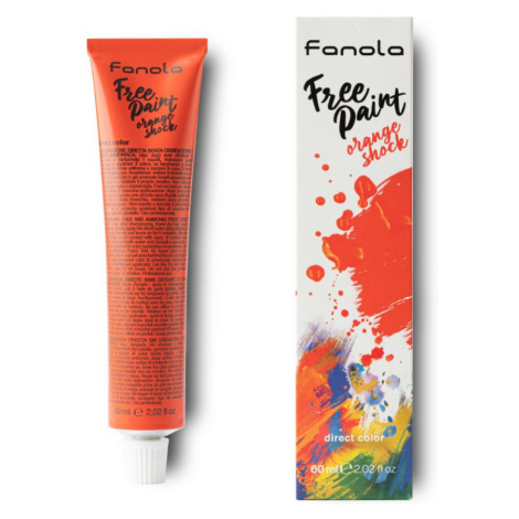 Fano Free Paint - semipermanentní barvy na vlasy, 60 ml Orange Shock - oranžová