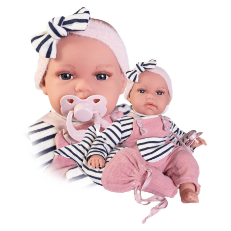 Antonio Juan 70332 TONETA - realistická panenka miminko se zvuky a měkkým látkovým tělem - 34 cm