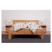Postel BMB Ella Dream - Průběžný Buk Rozměr: 160x210 cm, Provedení rohů: Oblé, Moření: 70 - Běle