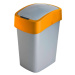 Odpadkový koš flip bin 25l 190169 stříbrno/oranž.