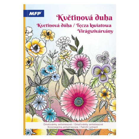 Omalovánky antistresové Květinová duha MFP paper