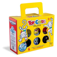 Prstové barvy TOY COLOR - sada 6 × 80 ml