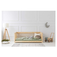 Dětská postel z borovicového dřeva v přírodní barvě 70x140 cm Mila CWW – Adeko