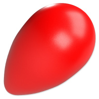 Dog Fantasy Hračka Eggy ball tvar vejce červená 16 x 26 cm