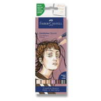 Popisovač Faber-Castell Goldfaber Sketch Dual Marker Portrait sada, 6 barev Faber-Castell