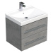 Koupelnová skříňka s umyvadlem Naturel Cube Way 60x53x46 cm beton mat CUBE46602BEVER