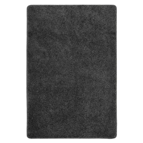 vidaXL Koberec s dlouhým vlasem tmavě šedý 140 x 200 cm protiskluzový