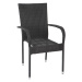 Jídelní židle HAITI, černá