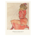 Obrazová reprodukce The Lady in Red (Special Edition Female Portrait) - Egon Schiele, 30 × 40 cm