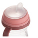 Canpol babies Hrneček se silikonovým pítkem FirstCup BONJOUR PARIS 250ml růžový