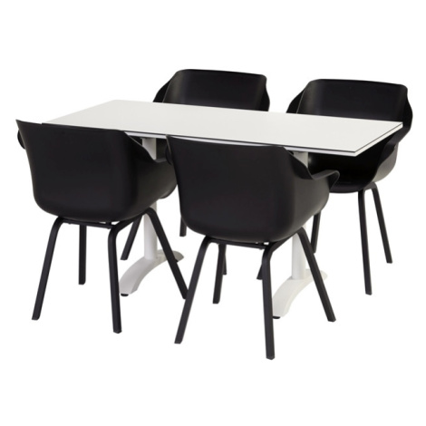 Bistro stůl Sophie s HPL deskou o rozměru 140x67,5 cm sklápěcí, Carbon Black HN65919108 Hartman