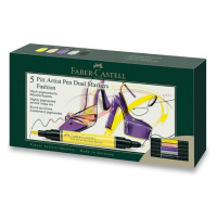 Popisovač Faber-Castell Pitt Artist Pen Dual Marker Fashion sada 5 ks Faber-Castell