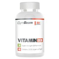 GYMBEAM Vitamin D3 2000 IU, bez příchuti 240 měkkých tobolek