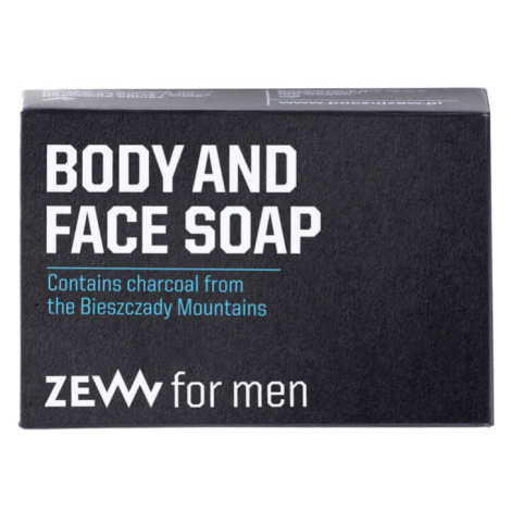Zew For Men přírodní tuhé mýdlo na tělo a obličej (Contains Charcoal from the Bieszczady Mountai