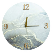 ArtFir Dekorativní hodiny 30 | stříbrná 60 cm