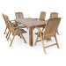 Zahradní nábytek America teak set 1+6