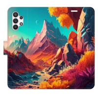 iSaprio flip pouzdro Colorful Mountains pro Samsung Galaxy A32