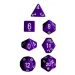 Sada kostek Chessex Opaque Polyhedral 7-Die Set - Purple with White