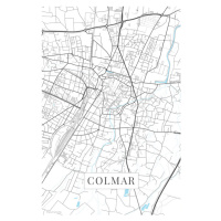 Mapa Colmar white, 26.7 × 40 cm