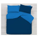 Gipetex Natural Dream Italské povlečení 100% bavlna Doubleface světle/tmavě modrá - 140x220 / 70