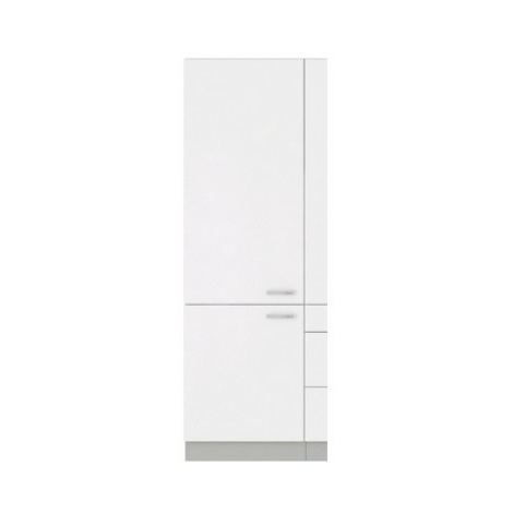Vysoká kuchyňská skříň Bianka 60DK, 60 cm, bílý lesk Asko