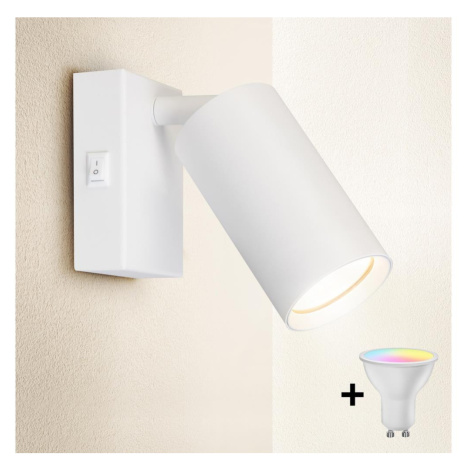 Brilagi - LED Stmívatelné nástěnné bodové svítidlo SELE 1xGU10/6,5W/230V bílá BG1373+AI0414