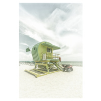 Fotografie Vintage Florida Flair At Miami Beach, Melanie Viola, 26.7 × 40 cm