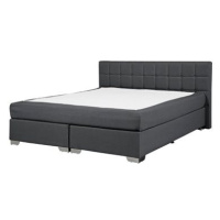 BELIANI postel ADMIRAL 160 × 200 cm, šedá