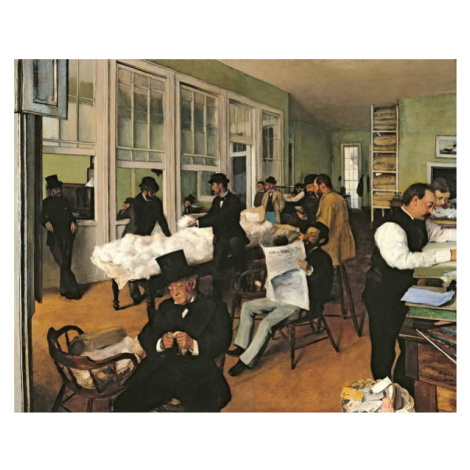 Obrazová reprodukce The Cotton Exchange, New Orleans, 1873, Edgar Degas, 40 × 30 cm