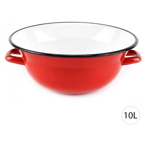 Perfect Home Smaltovaná miska, Vandlík 10L, 42cm, červená, 4427