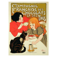 Obrazová reprodukce Poster Advertising the French Company of Chocolate and Tea, Steinlen, Theoph