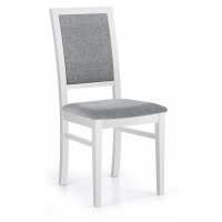 HALMAR Jídelní židle Kely bílá/šedá
