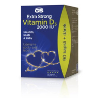 Gs Extra Strong vitamin D3 2000 IU 90 Kapslí + Dárek