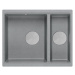 Quadron Granitový dřez Logan 150 Grey Metallic Měď HCQL5646U5-C1_U