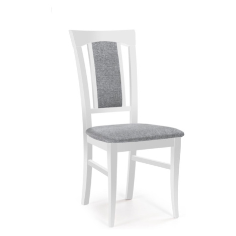 Jídelní židle STEROPE, světle šedá/bílá Halmar
