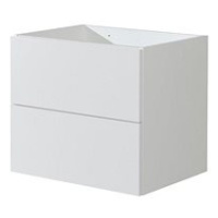 Aira desk, koupelnová skříňka, bílá, 2 zásuvky, 610x530x460 mm