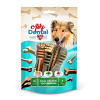 Cobbys Pet Aiko dental dual color toothbrush 10 cm medium 175 g 7 ks