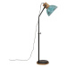 vidaXL Stojací lampa 25 W modrá patina 30 x 30 x 100–150 cm E27