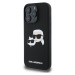 Karl Lagerfeld Liquid Silicone Double Heads MagSafe kryt iPhone 16 Pro Max černý