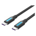 Vention Type-C (USB-C) 2.0 (M) to USB-C (M) 100W / 5A Cable 1.5M Black PVC Type