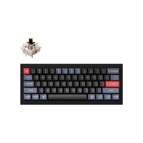 Keychron Q4 QMK TKL Carbon Black Gateron G Pro Mechanical Brown - US