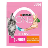 Purina ONE Bifensis Junior s kuřecím a celozrnnými obilovinami 800 g