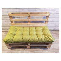 Paletový prošívaný sedák MARIO 120x60 cm nebo 120x50 cm, barva OLIVOVÁ, Mybesthome Rozměr: 120x5
