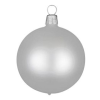 DECOLED Plastová koule, prům. 20 cm, stříbrná, matná