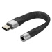 AlzaPower FlexCore USB-C (M) to 3,5mm Jack (F) černý