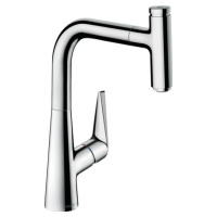 Dřezová baterie Hansgrohe Talis Select M51 s vytahovací sprškou chrom 72822000